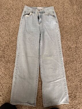 Petal & Pup Light Wash Wide Leg Jeans